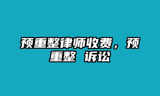 預重整律師收費，預重整 訴訟