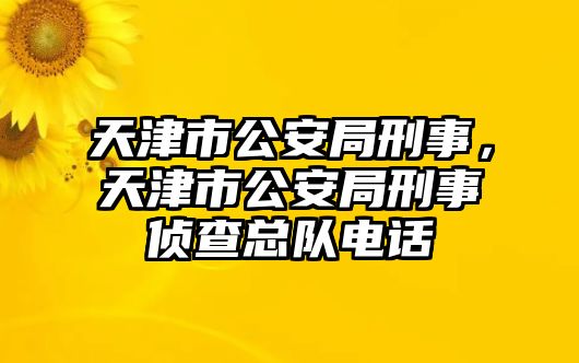 天津市公安局刑事，天津市公安局刑事偵查總隊電話