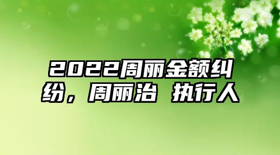 2022周麗金額糾紛，周麗治 執行人