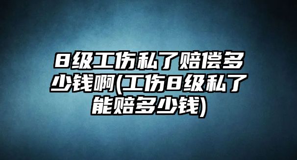 8級(jí)工傷私了賠償多少錢(qián)啊(工傷8級(jí)私了能賠多少錢(qián))