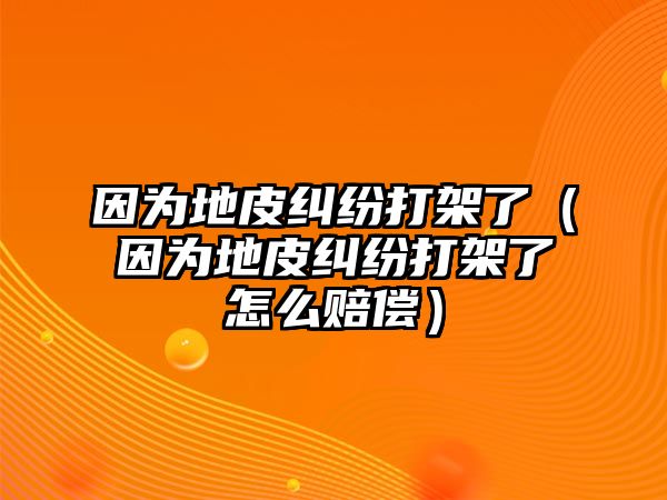 因?yàn)榈仄ぜm紛打架了（因?yàn)榈仄ぜm紛打架了怎么賠償）