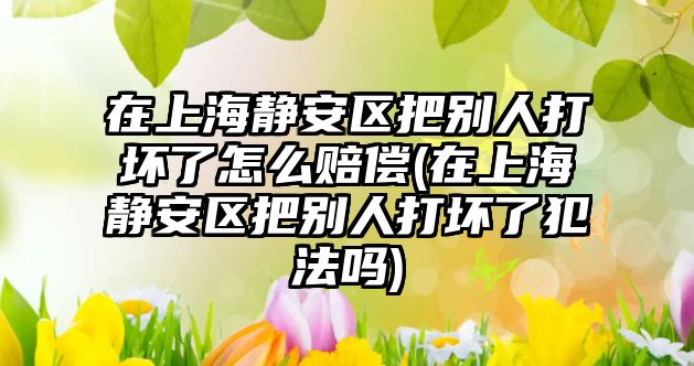 在上海靜安區把別人打壞了怎么賠償(在上海靜安區把別人打壞了犯法嗎)