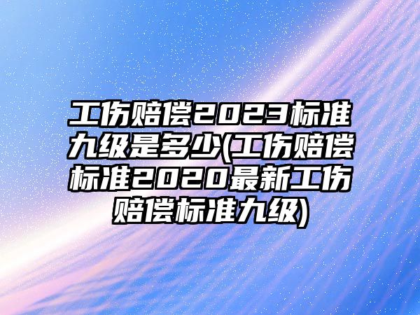 工傷賠償2023標(biāo)準(zhǔn)九級是多少(工傷賠償標(biāo)準(zhǔn)2020最新工傷賠償標(biāo)準(zhǔn)九級)