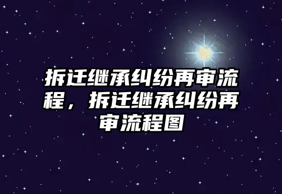 拆遷繼承糾紛再審流程，拆遷繼承糾紛再審流程圖