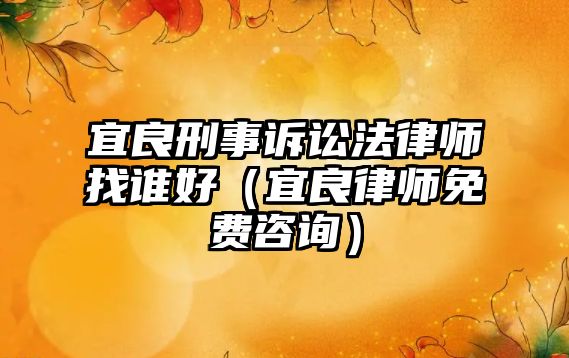 宜良刑事訴訟法律師找誰好（宜良律師免費咨詢）