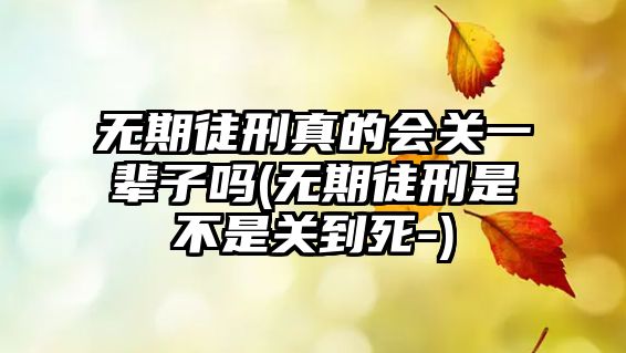 無期徒刑真的會關一輩子嗎(無期徒刑是不是關到死-)