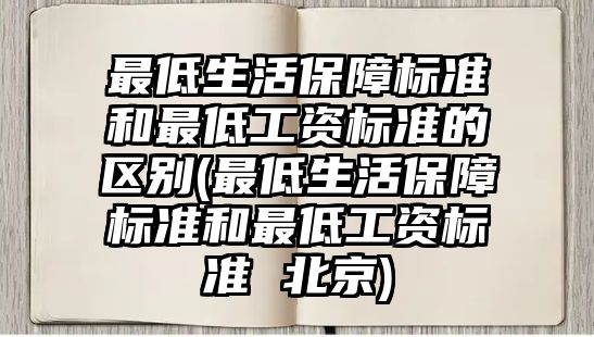 最低生活保障標準和最低工資標準的區別(最低生活保障標準和最低工資標準 北京)