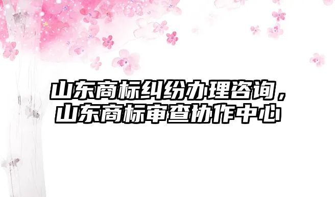 山東商標糾紛辦理咨詢，山東商標審查協作中心