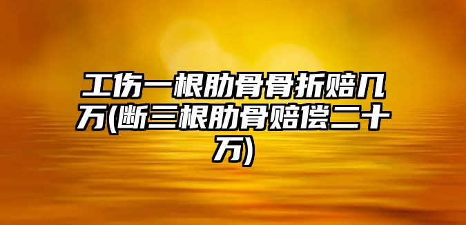 工傷一根肋骨骨折賠幾萬(wàn)(斷三根肋骨賠償二十萬(wàn))