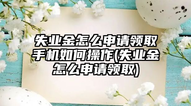 失業(yè)金怎么申請領(lǐng)取手機如何操作(失業(yè)金怎么申請領(lǐng)取)