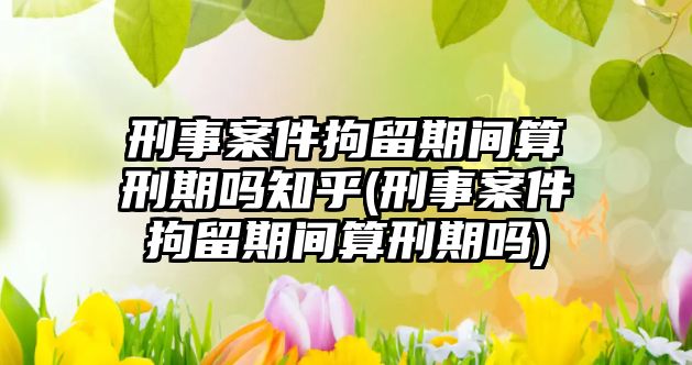 刑事案件拘留期間算刑期嗎知乎(刑事案件拘留期間算刑期嗎)