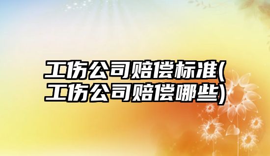 工傷公司賠償標準(工傷公司賠償哪些)