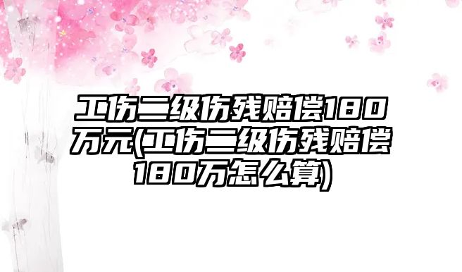 工傷二級傷殘賠償180萬元(工傷二級傷殘賠償180萬怎么算)