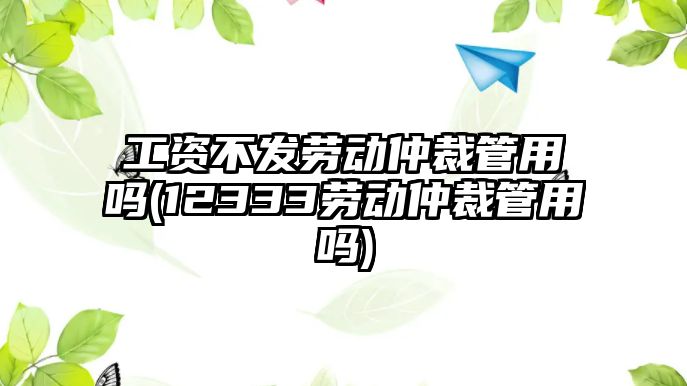 工資不發(fā)勞動(dòng)仲裁管用嗎(12333勞動(dòng)仲裁管用嗎)