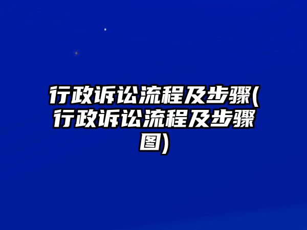 行政訴訟流程及步驟(行政訴訟流程及步驟圖)