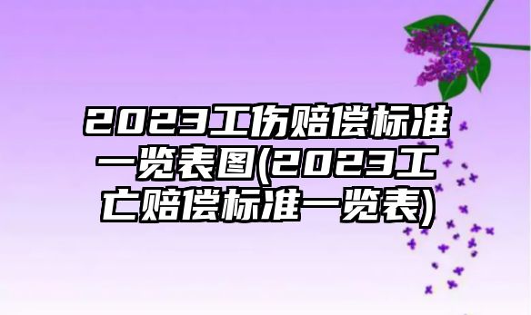 2023工傷賠償標準一覽表圖(2023工亡賠償標準一覽表)