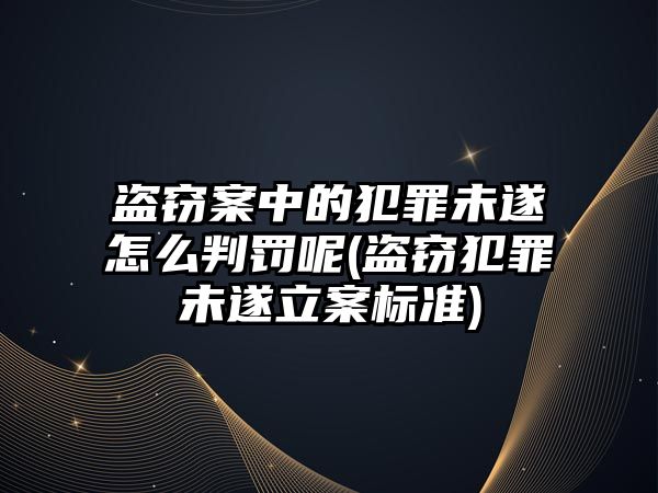 盜竊案中的犯罪未遂怎么判罰呢(盜竊犯罪未遂立案標準)