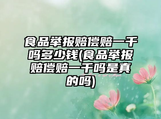 食品舉報賠償賠一千嗎多少錢(食品舉報賠償賠一千嗎是真的嗎)