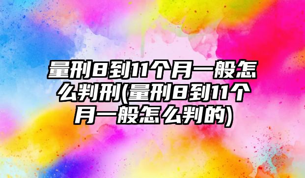 量刑8到11個(gè)月一般怎么判刑(量刑8到11個(gè)月一般怎么判的)