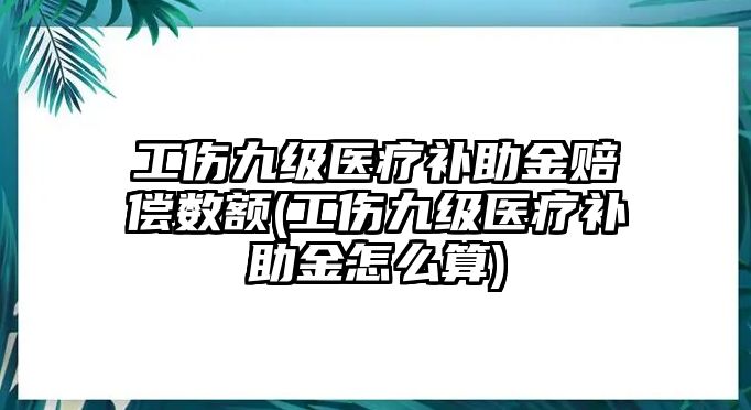 工傷九級醫療補助金賠償數額(工傷九級醫療補助金怎么算)