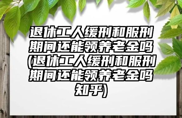 退休工人緩刑和服刑期間還能領養老金嗎(退休工人緩刑和服刑期間還能領養老金嗎知乎)