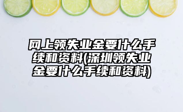 網上領失業金要什么手續和資料(深圳領失業金要什么手續和資料)