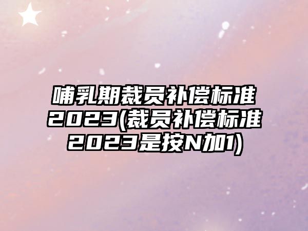 哺乳期裁員補(bǔ)償標(biāo)準(zhǔn)2023(裁員補(bǔ)償標(biāo)準(zhǔn)2023是按N加1)