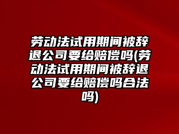 勞動法試用期間被辭退公司要給賠償嗎(勞動法試用期間被辭退公司要給賠償嗎合法嗎)