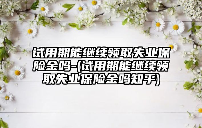 試用期能繼續(xù)領(lǐng)取失業(yè)保險金嗎-(試用期能繼續(xù)領(lǐng)取失業(yè)保險金嗎知乎)