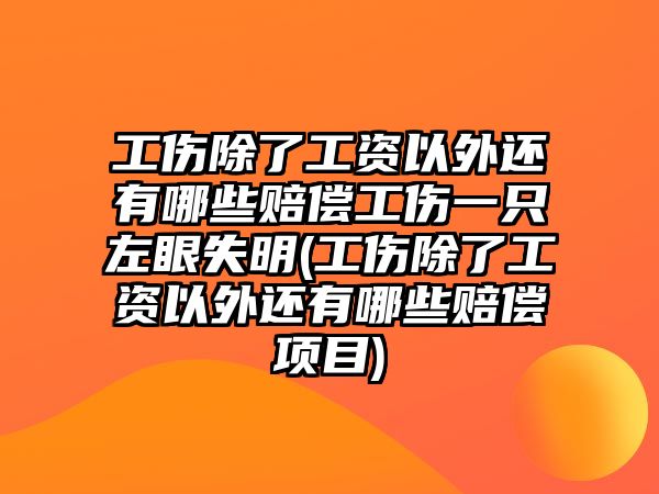 工傷除了工資以外還有哪些賠償工傷一只左眼失明(工傷除了工資以外還有哪些賠償項目)