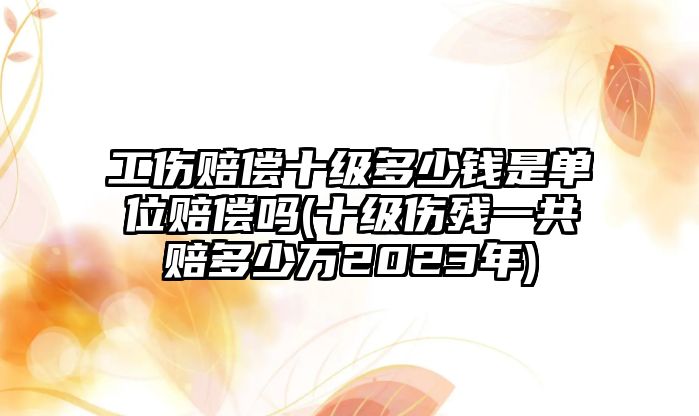 工傷賠償十級多少錢是單位賠償嗎(十級傷殘一共賠多少萬2023年)