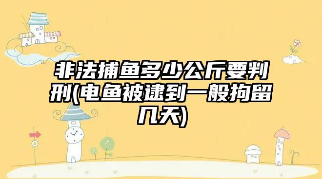 非法捕魚多少公斤要判刑(電魚被逮到一般拘留幾天)