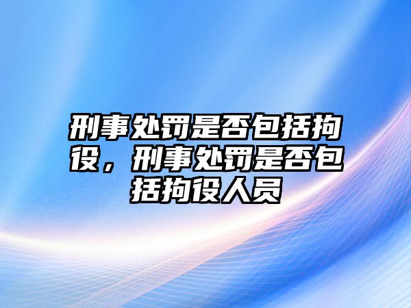 刑事處罰是否包括拘役，刑事處罰是否包括拘役人員