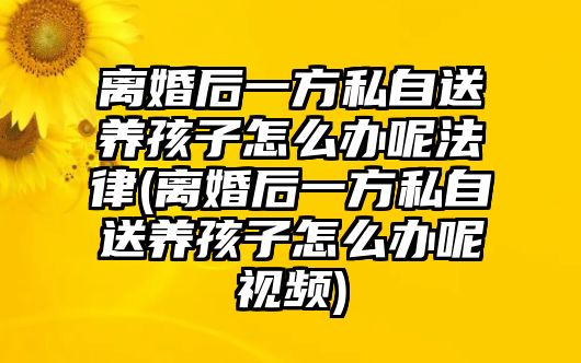 離婚后一方私自送養孩子怎么辦呢法律(離婚后一方私自送養孩子怎么辦呢視頻)