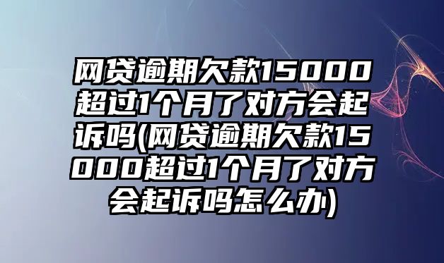 網貸逾期欠款15000超過1個月了對方會起訴嗎(網貸逾期欠款15000超過1個月了對方會起訴嗎怎么辦)