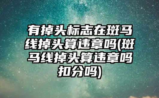 有掉頭標志在斑馬線掉頭算違章嗎(斑馬線掉頭算違章嗎扣分嗎)