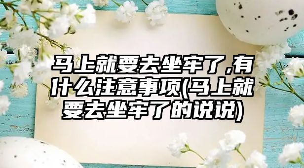 馬上就要去坐牢了,有什么注意事項(馬上就要去坐牢了的說說)