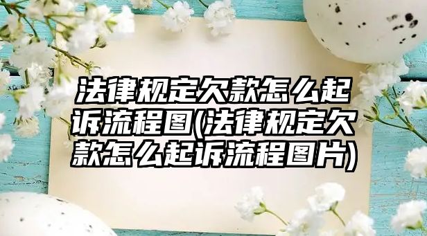 法律規(guī)定欠款怎么起訴流程圖(法律規(guī)定欠款怎么起訴流程圖片)