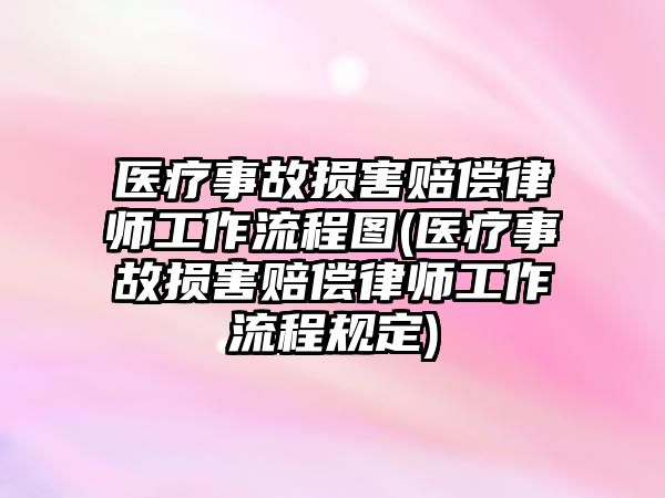 醫療事故損害賠償律師工作流程圖(醫療事故損害賠償律師工作流程規定)