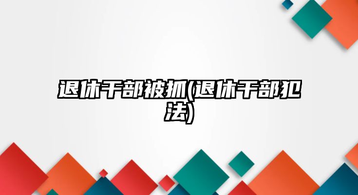 退休干部被抓(退休干部犯法)