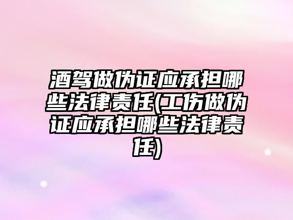 酒駕做偽證應承擔哪些法律責任(工傷做偽證應承擔哪些法律責任)