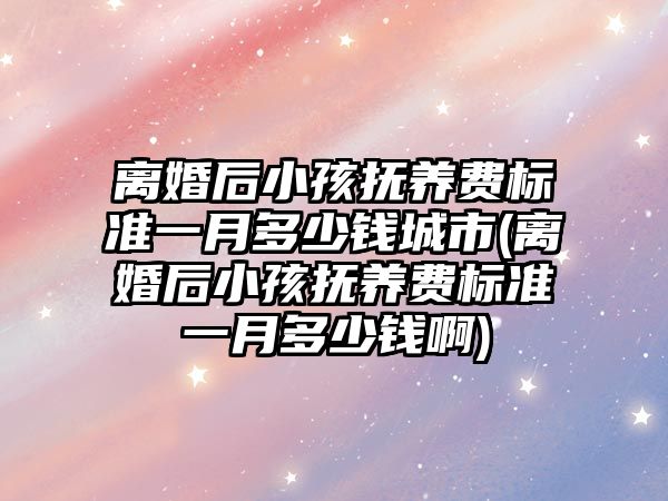 離婚后小孩撫養費標準一月多少錢城市(離婚后小孩撫養費標準一月多少錢啊)