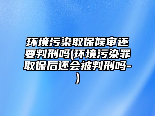 環境污染取保候審還要判刑嗎(環境污染罪取保后還會被判刑嗎-)