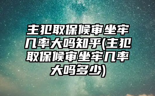 主犯取保候審坐牢幾率大嗎知乎(主犯取保候審坐牢幾率大嗎多少)