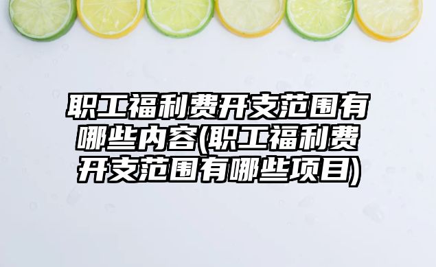 職工福利費開支范圍有哪些內容(職工福利費開支范圍有哪些項目)