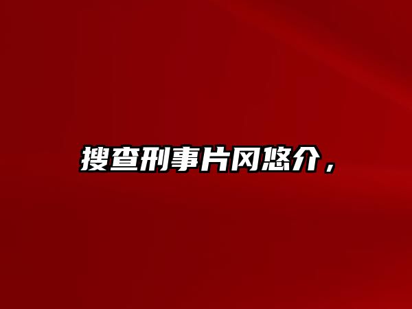 搜查刑事片岡悠介，