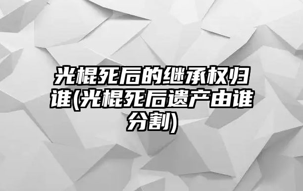 光棍死后的繼承權(quán)歸誰(shuí)(光棍死后遺產(chǎn)由誰(shuí)分割)