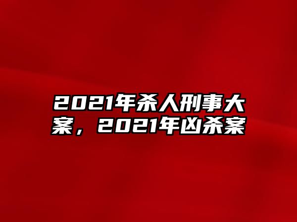 2021年殺人刑事大案，2021年兇殺案